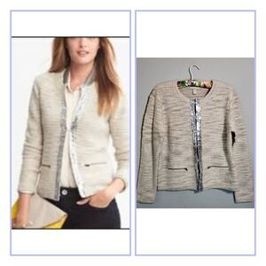 BANANA REPUBLIC NWOT Merino Wool Sweater Blazer | Neutral | size XL